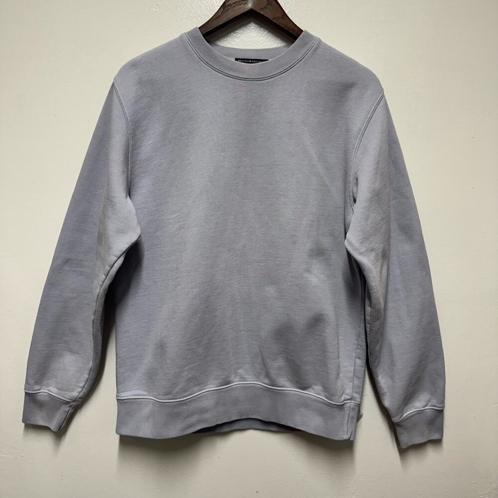 Brandy Melville Gray Crewneck Sweatshirt Pullover Cotton Blend Casual 160/84A